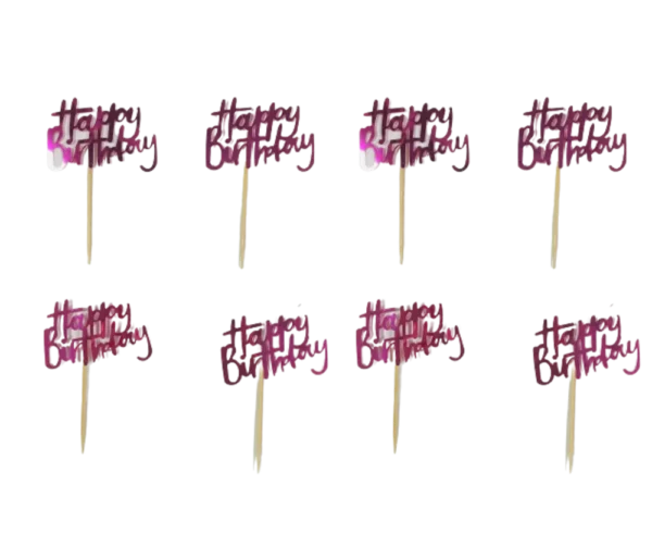 8 קיסמי HB בכתב מחובר ורוד