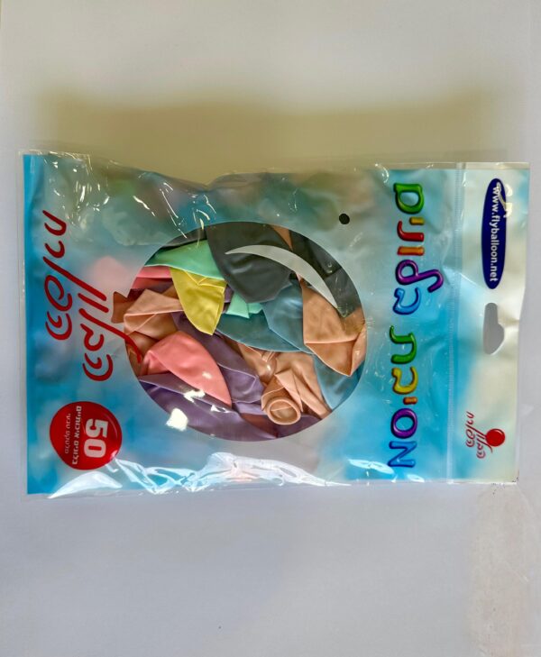 50 בלונים צבעוניים איכותיים