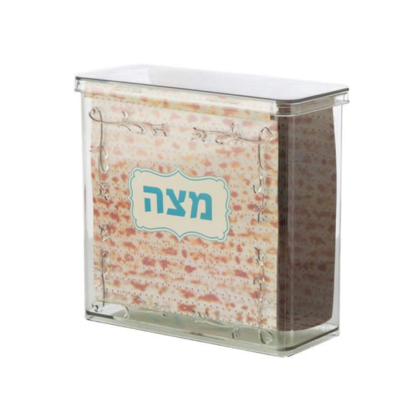 קופסת פלסטיק שקופה למצות