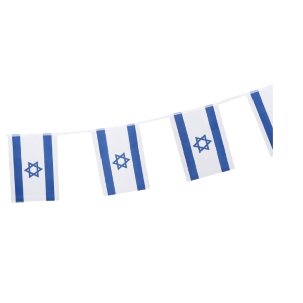 שרשרת דגלי ישראל בד- 50 מטר