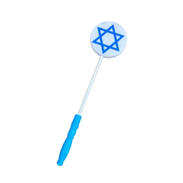 מקל שרביט עגול עם דגל ישראל